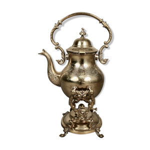 Samovar en métal argenté
