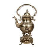 Samovar en métal argenté fin XIXème
