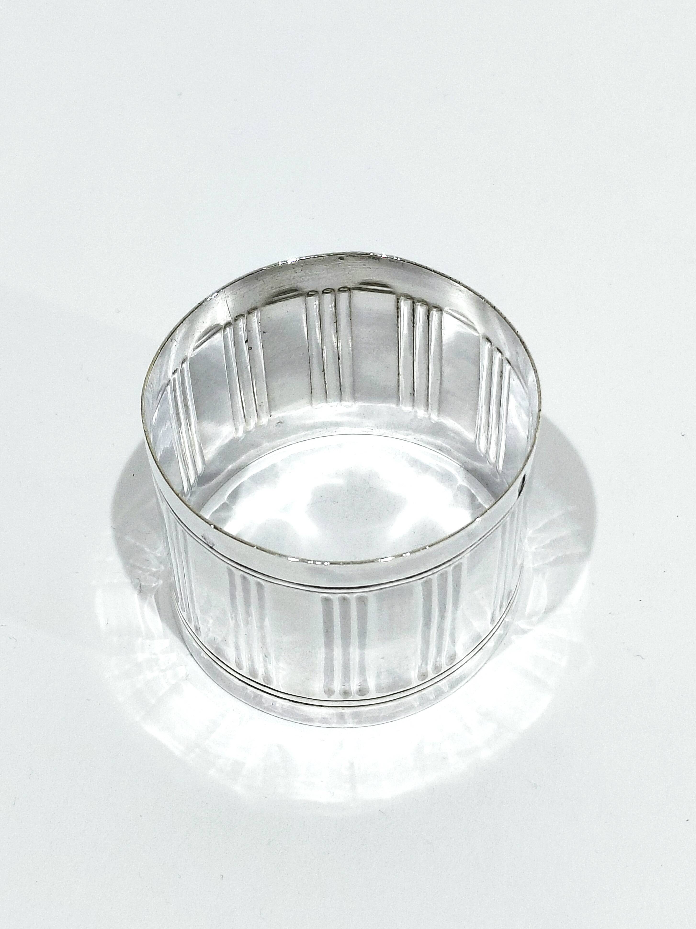 Rond de serviette en argent