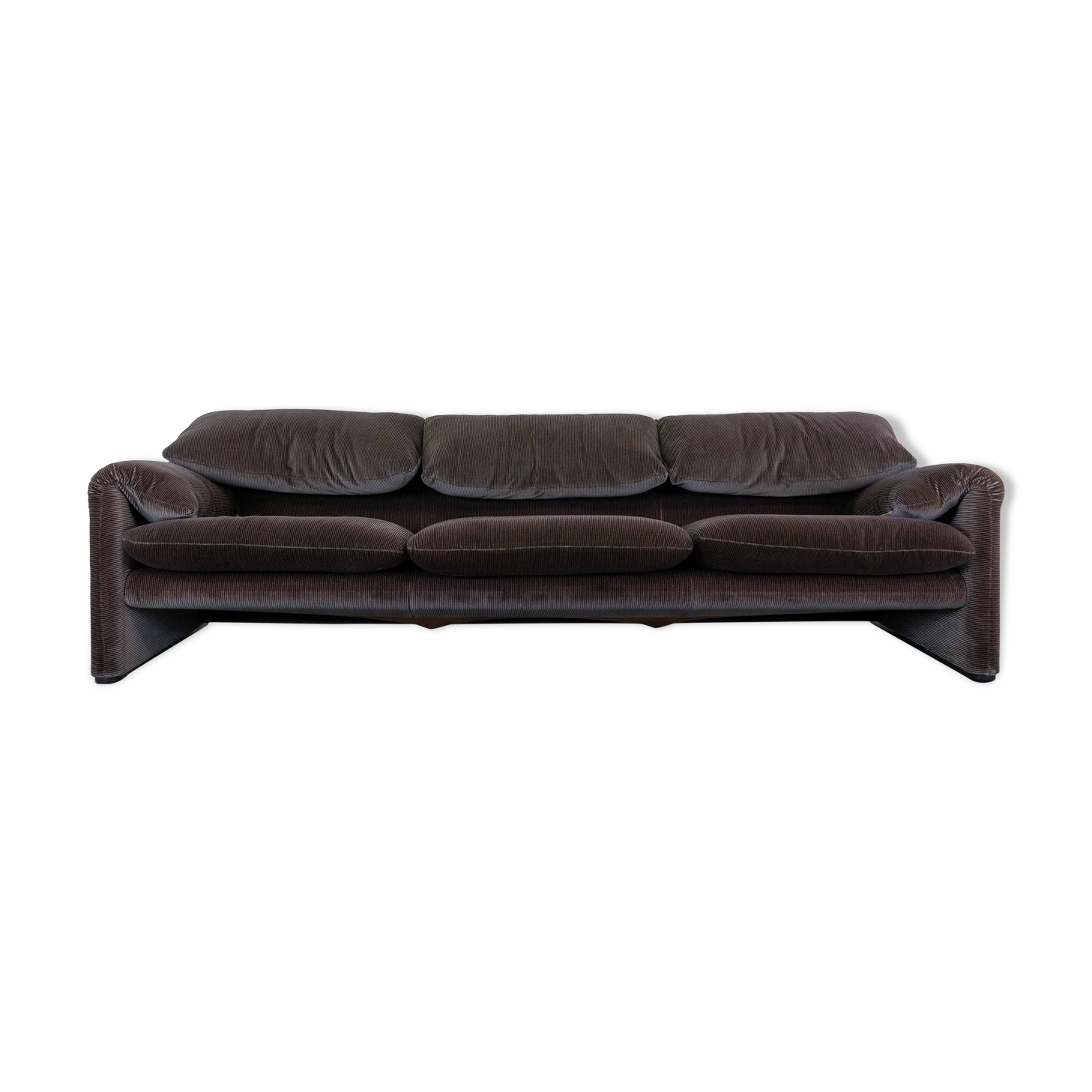 Maralunga 3-seater sofa by vico magistretti for cassina, italy