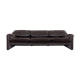 Maralunga 3-seater sofa by vico magistretti for cassina, italy
