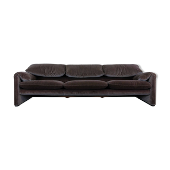 Maralunga 3-seater sofa by vico magistretti for cassina, italy