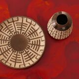 Table basse émaillée moderne scandinave par P. Törneman et David Rosén pour NK