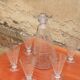 Carafe and Crystal Glasses from Baccarat Model Lido
