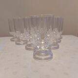 10 verres à liqueur en cristal