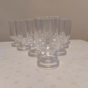 10 crystal liqueur glasses