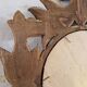Antique Italian Polychrome Carved Wooden Mirror