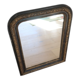 Miroir Napoléon III doré et noir