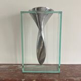 Designer aluminum soliflore vase