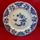 Soup tureen in gien earthenware & its dish, dauphin model delft blue and