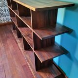 Asymmetrical bookcase 16 compartments rosewood partition