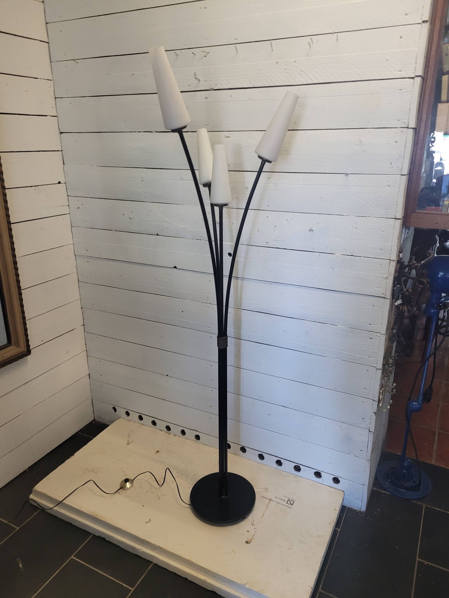 Lampadaire vintage 4 lumières des années 60