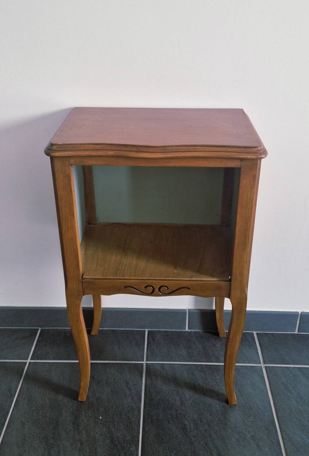 Vintage wooden bedside table