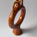 Soliflore decorative object in enamelled ceramic