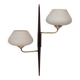 Arlus double house wall light, 1950s