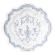 Assiette creuse décor bleu Moustiers