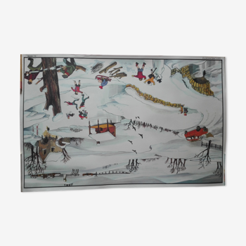 Poster 60x90cm "Winter", Hachette