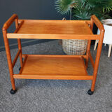 Mid century danish vintage hostess serving drinks trolley in teak