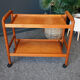 Mid century danish vintage hostess serving drinks trolley in teak
