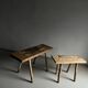 Rustic carved wood bench | Belgium | 1900s