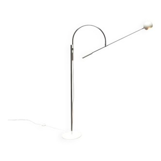 Floor lamp model Orbiter from the mid-century space age by Robert Sonneman for Luci Italia, 1960s.