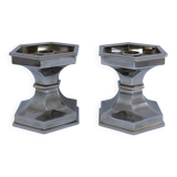 Pair of Nagel design candlesticks from the 80s