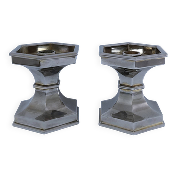 Pair of Nagel design candlesticks from the 80s