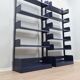 Restored Congresso modular metal bookcases LIPS VAGO 1970s, set of 2