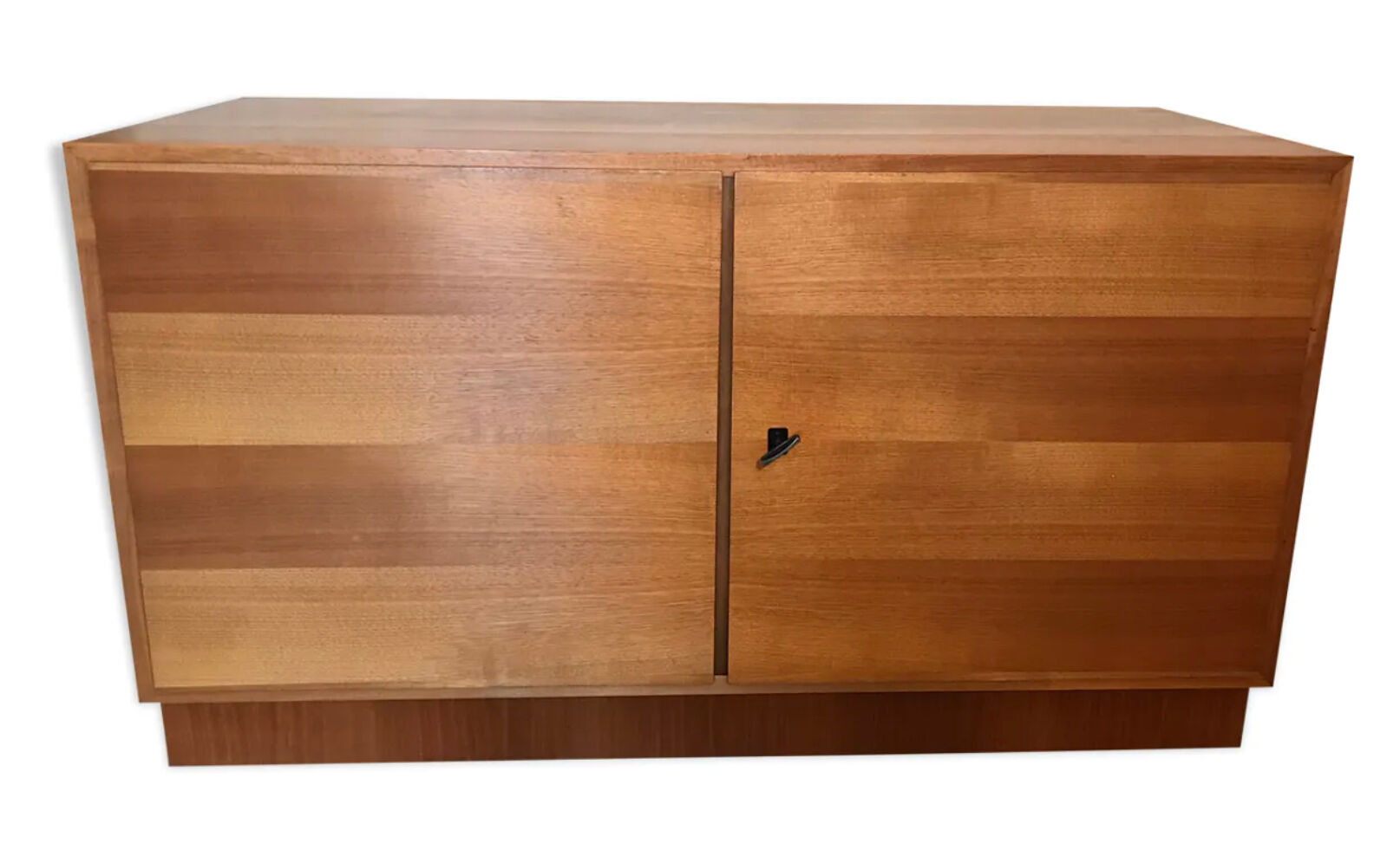 Buffet box storage cabinet vintage 1960-80 blond walnut