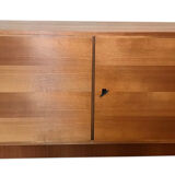 Buffet box storage cabinet vintage 1960-80 blond walnut