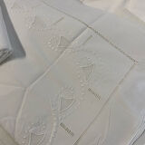 Antique embroidered sheets
