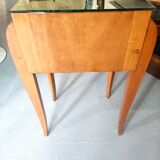 Art Deco mirrored bedside table