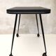 Black table on wheels from the 60s