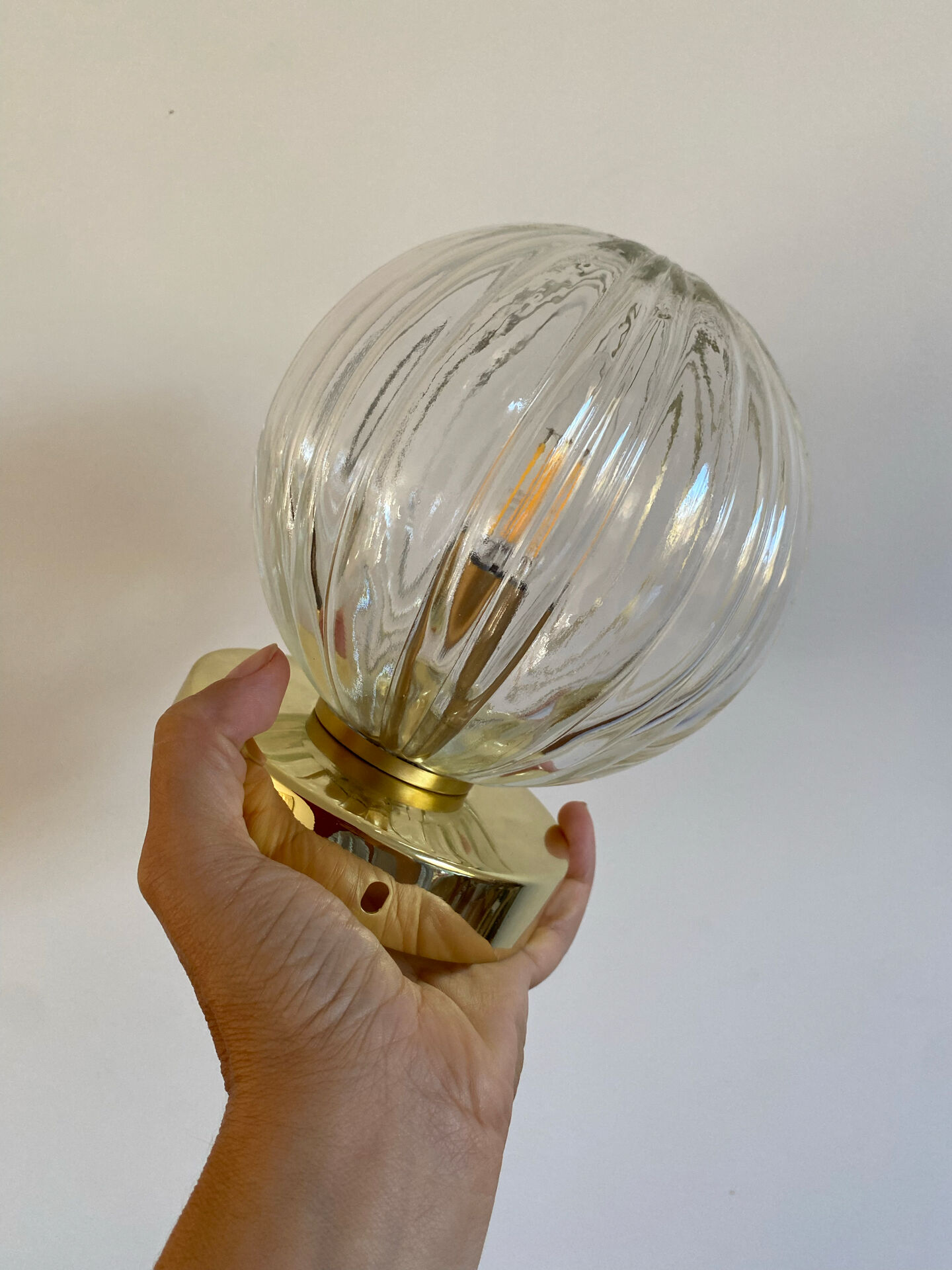 Vintage globe wall light or ceiling light
