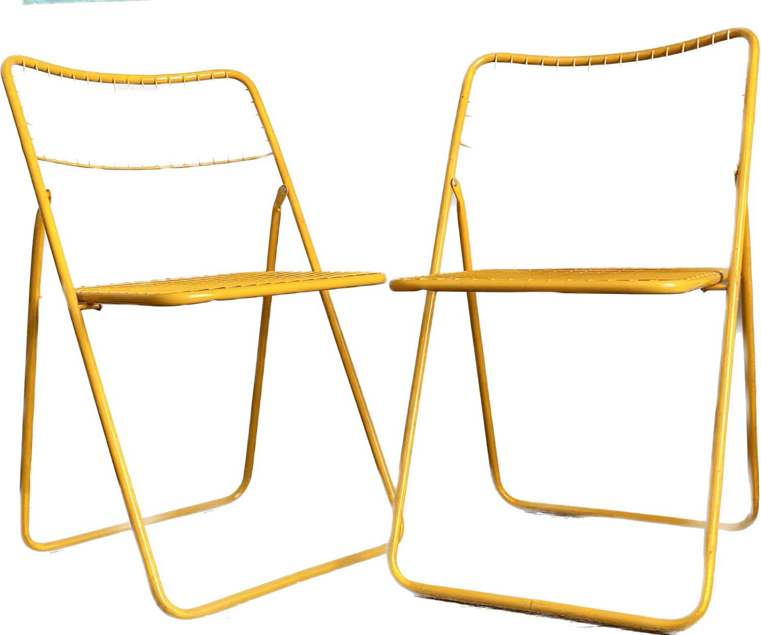 Pair of vintage ted net Ikea chairs from the 70s