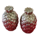 Pair of pineapple salt and pepper shakers, Italy, 1970s, Mauro Manet