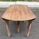 Table ronde extensible Louis Philippe XIXème à volet pliable 6 pieds 200cm