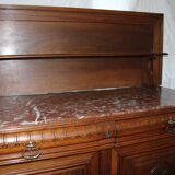 Ancient buffet on marble