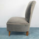 Set of 2 armchairs armchairs wood velvet design 50s vintage modern