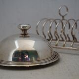 Butter dish and toaster English silverware