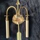 Lucien Gau Bronze Wall Lights Empire Woman Medallion