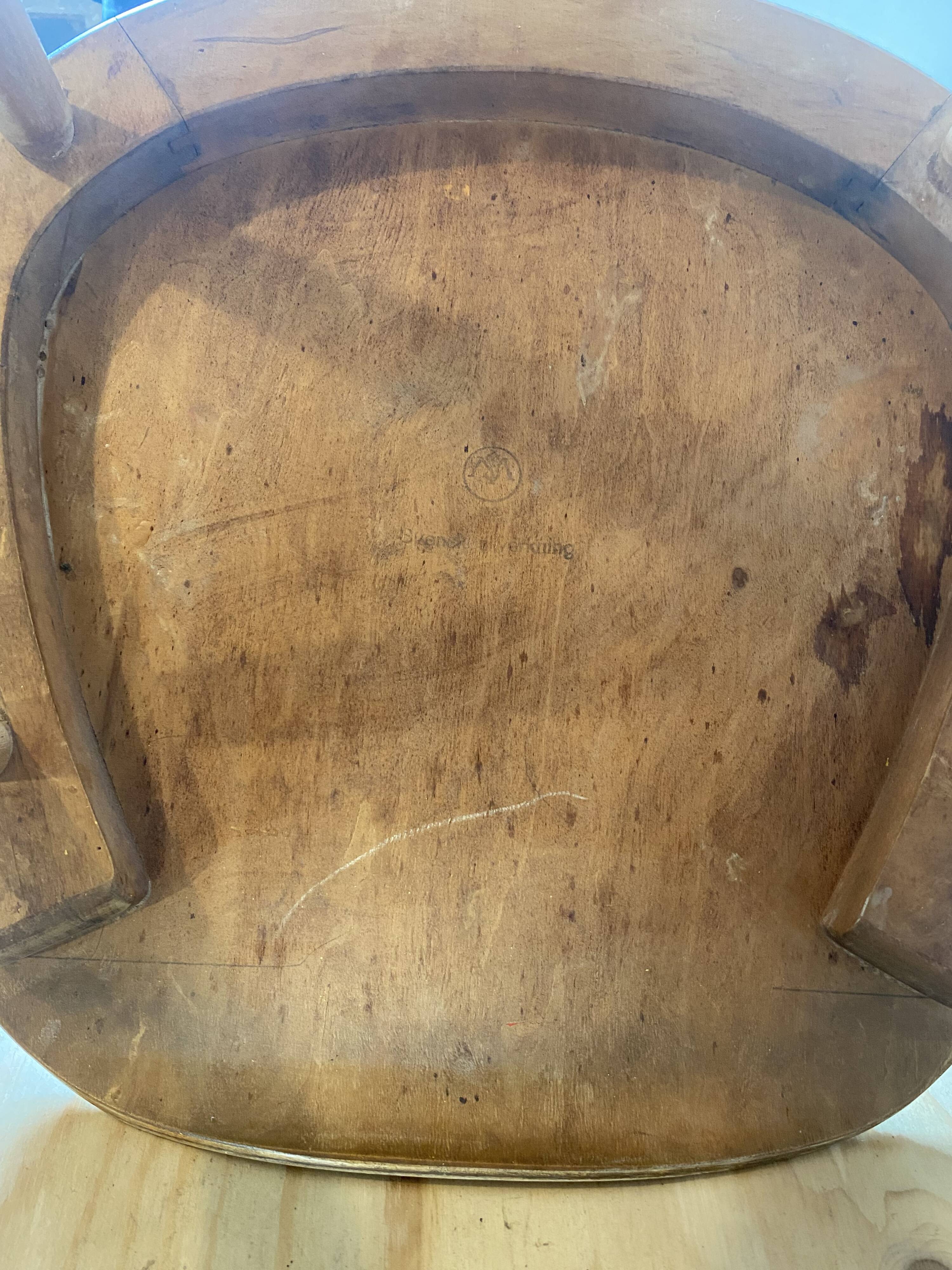 Pair of Scandinavian chairs - Hagafors Mod.16 - molded teak & ash