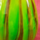 Vase verre soufflé Murano Italie signé F Silviy