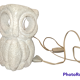 Albert Tormos lamp carved stone vintage owl owl