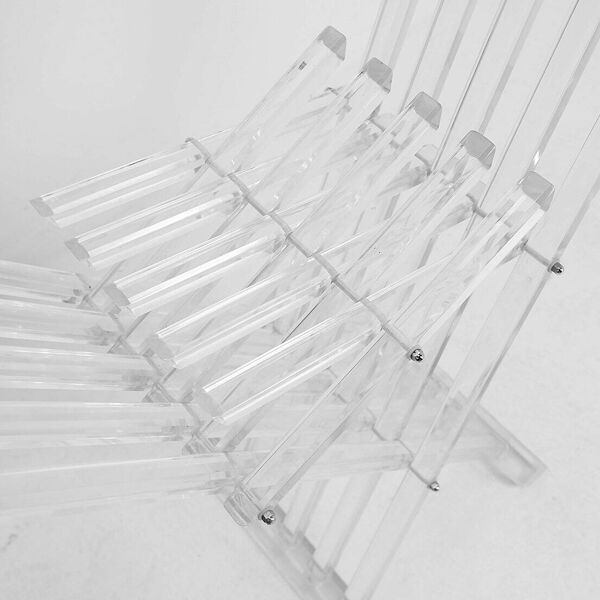 Transparence'' collection By David Lange ''Dagobert'' Curule seat - 1970s