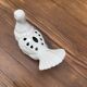 Pique fleurs colombe en porcelaine