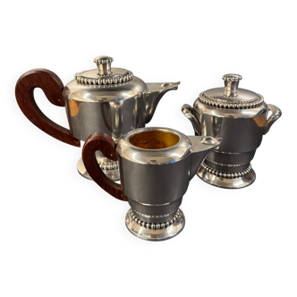 Silver-plated metal coffee service, Art Deco