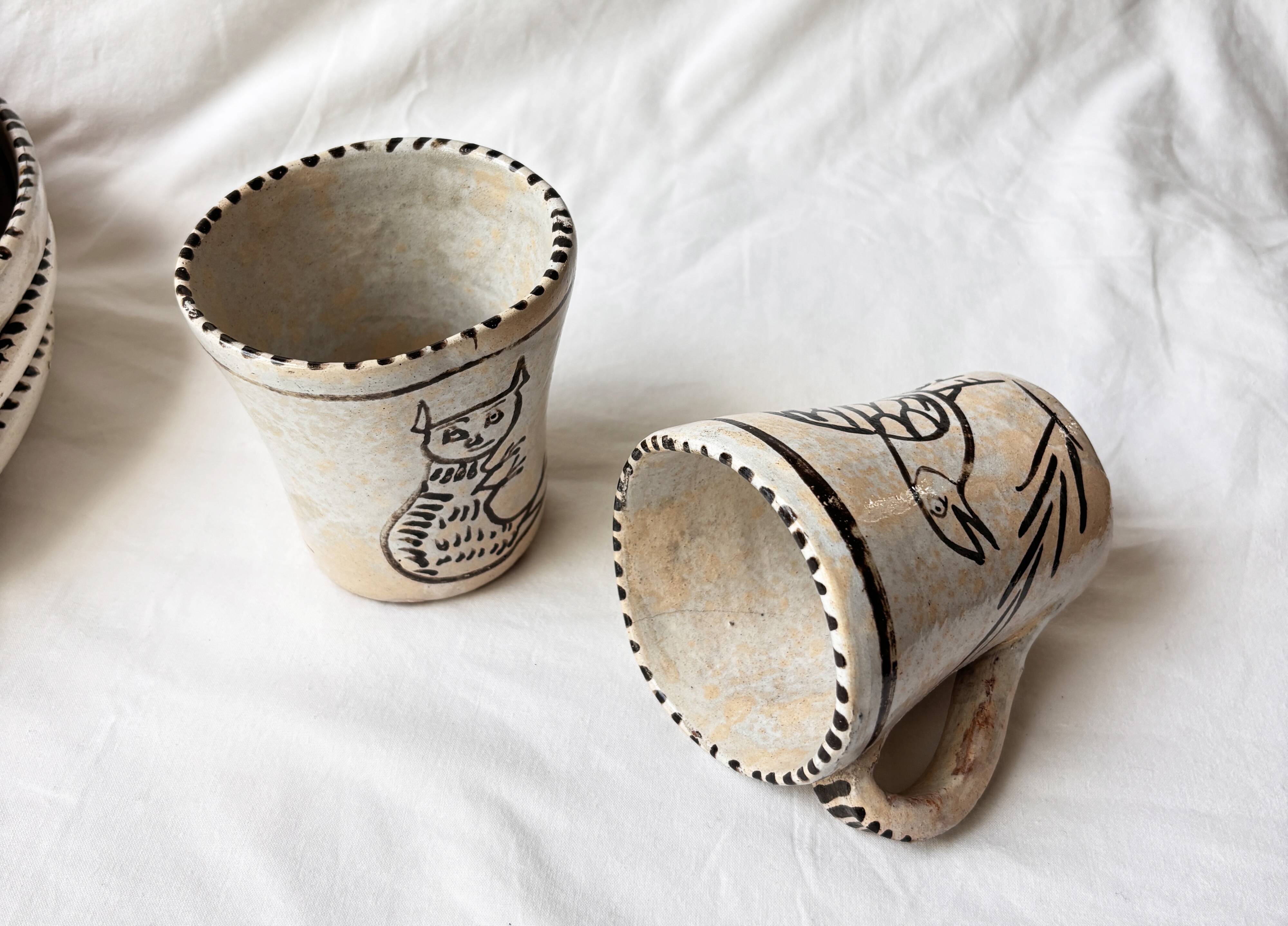 Rare ceramic service Bernardo Zaldizar