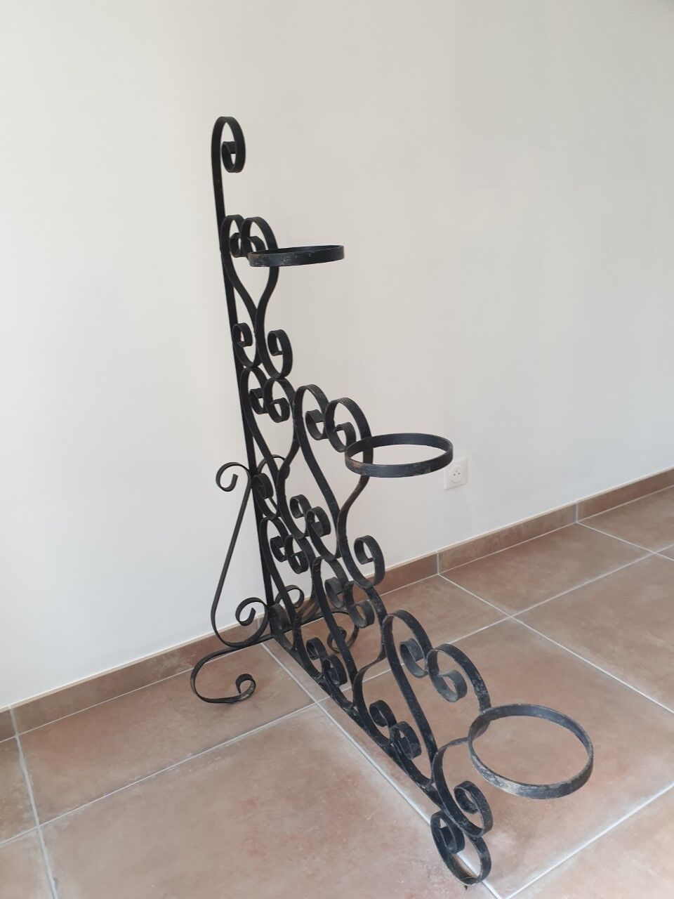 Gate wrought iron plants