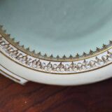 Platter and 11 dessert plates in Chapus Frères Limoges porcelain